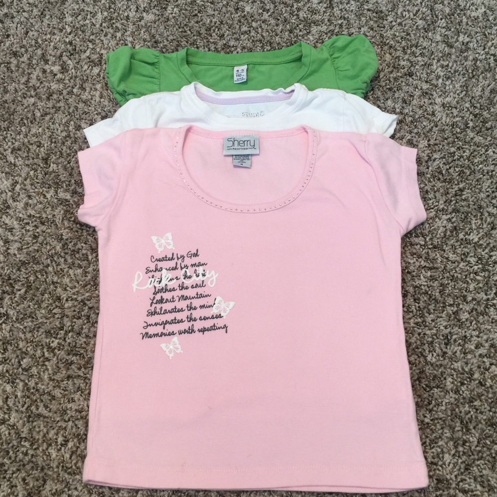 Assorted T-shirt for toddler size 5T ( Lot of 3)
